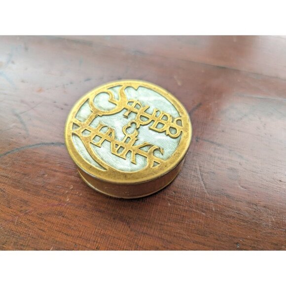 Spectacular brass art nouveau cufflink box, studs and links box, steampunk - Picture 4 of 10